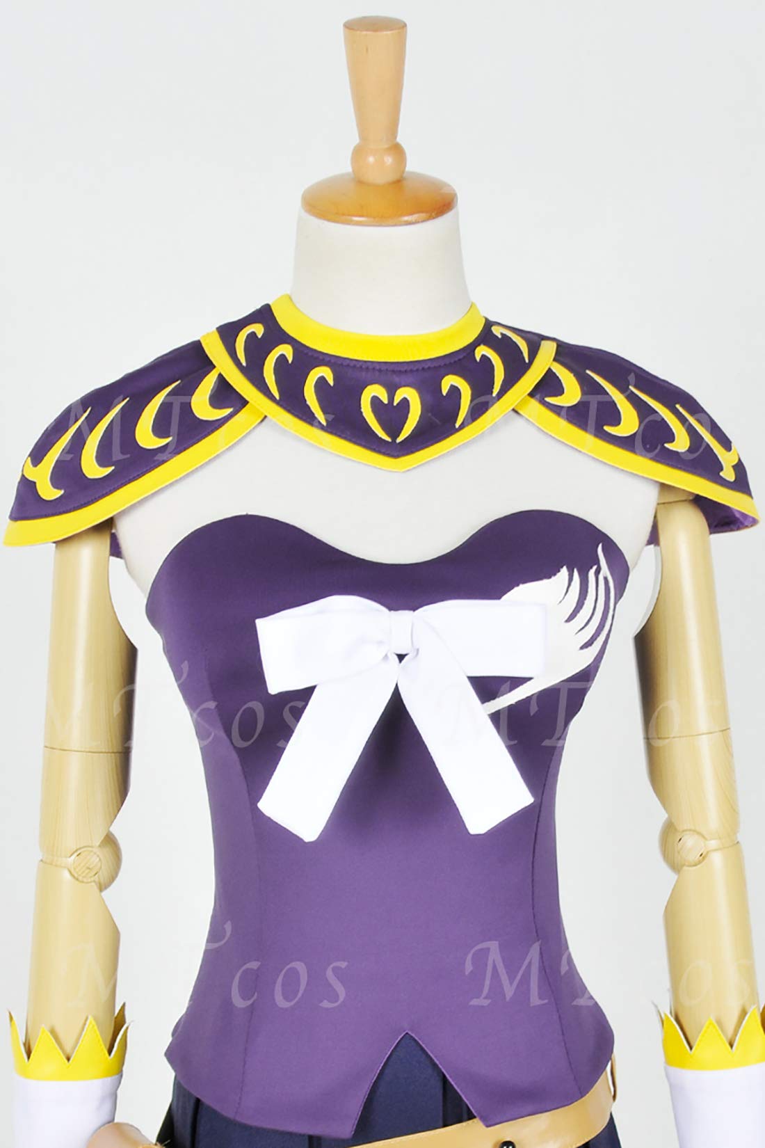 Fairy Tail Lucy Heartfilia Cosplay Costume Set with Shawl Cape - Anime Convention Outfit, Halloween Dress Up, Role Play Costume for Fans