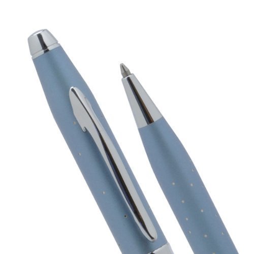 Cross Starlite Cool Sophistication Ball Pen - Limited Edition Sky Blue Rhodium Star Design in Premium Gift Box | Perfect for Hollywood Glamor, Galaxy-Themed Gifts & Luxury Writing
