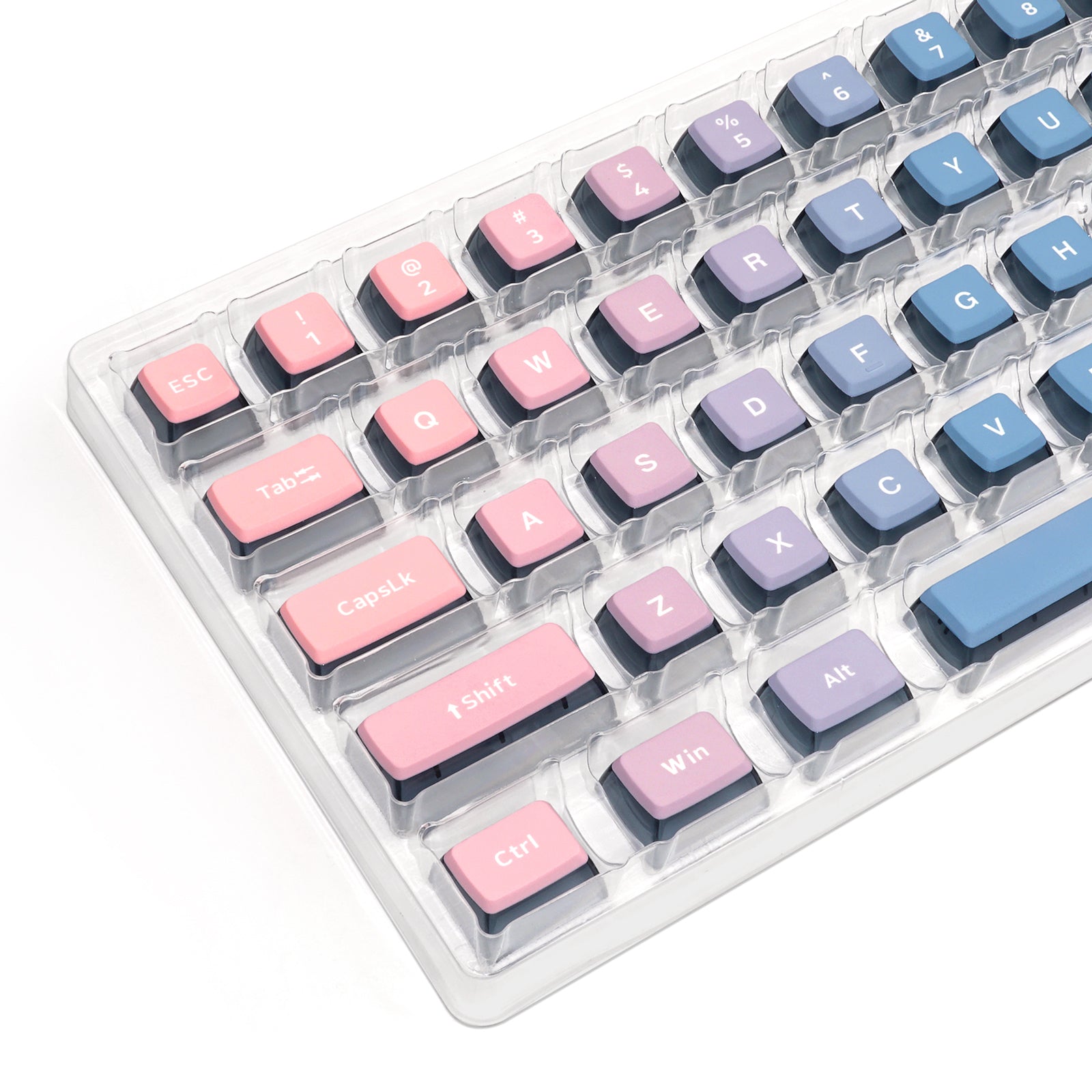 YUNZII Blue Enchantress Keycap Set - 129 Key PBT Mechanical Keyboard Keycaps for Cherry MX Switches | Perfect for Gaming, Typing & Custom Keyboard Builds
