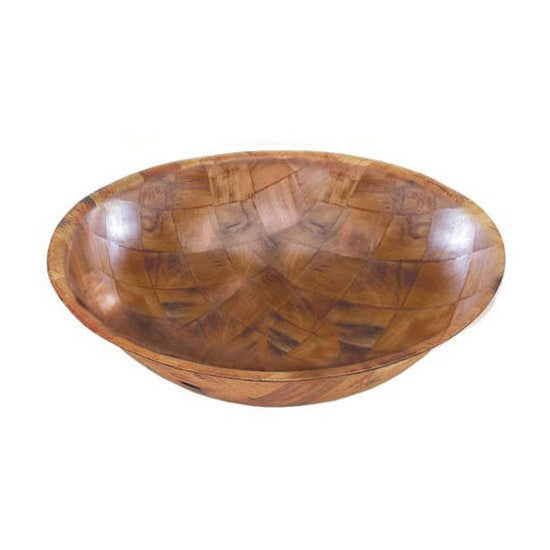 Premium Woven Wood Salad Bowl - 8