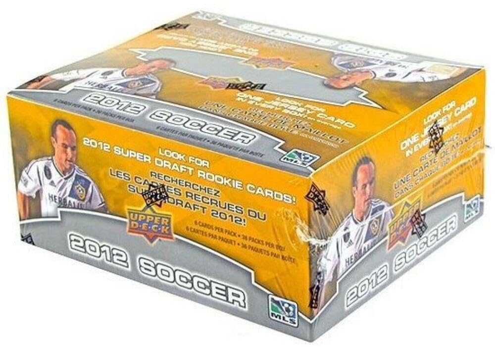 2012 Upper Deck Soccer 36 Pack Box - 216 Trading Cards with Jersey Inserts | Perfect for Collectors, Fantasy Sports & Soccer Memorabilia Enthusiasts