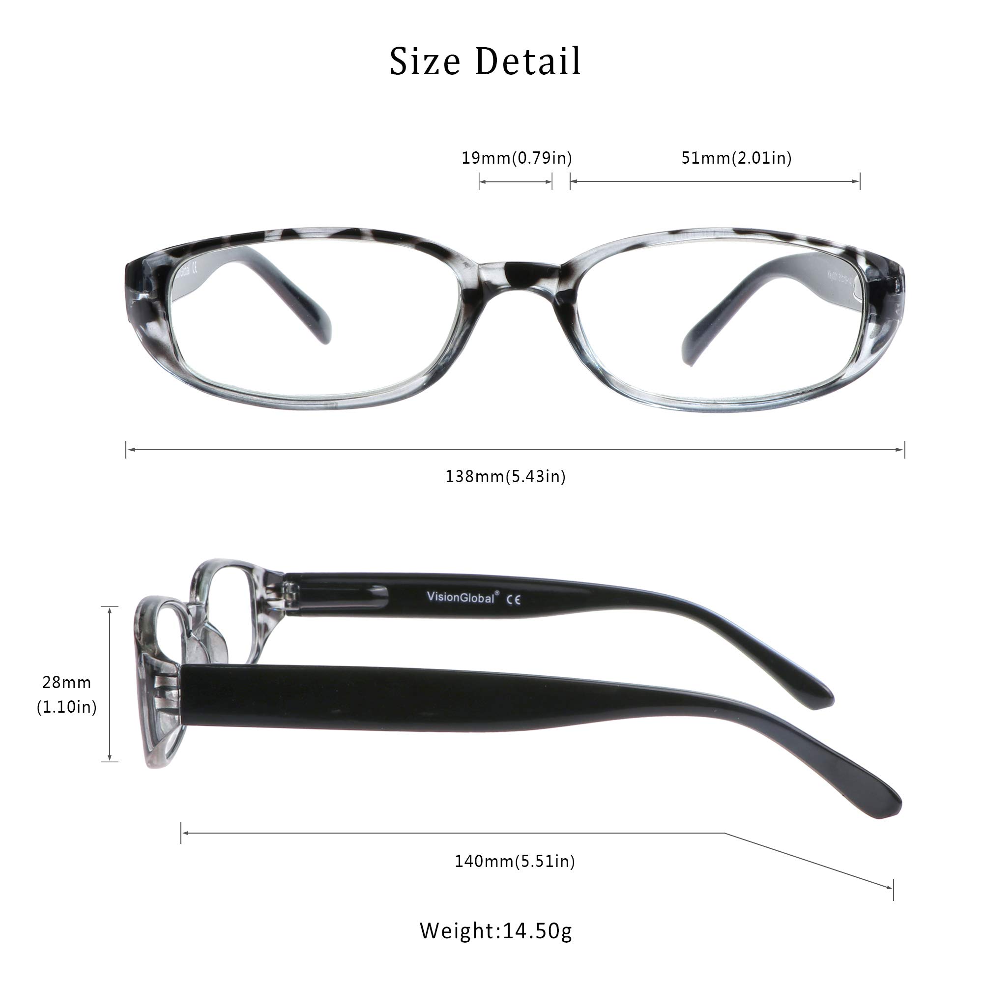 LifeArt 4 Pairs Blue Light Blocking Reading Glasses for Women & Men - Anti Glare Computer Glasses for Screen Time, Reading & Office Work