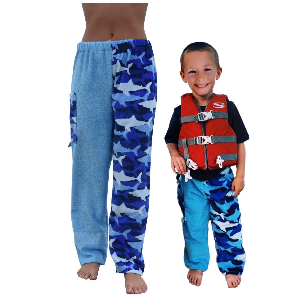 **Paradise Towelwear Co. Cotton Terry Towel Pants for Swimmers - Soft Beach Cover Up & Resort Wear - Quick Dry Swimwear for Pool, Spa & Vacation**