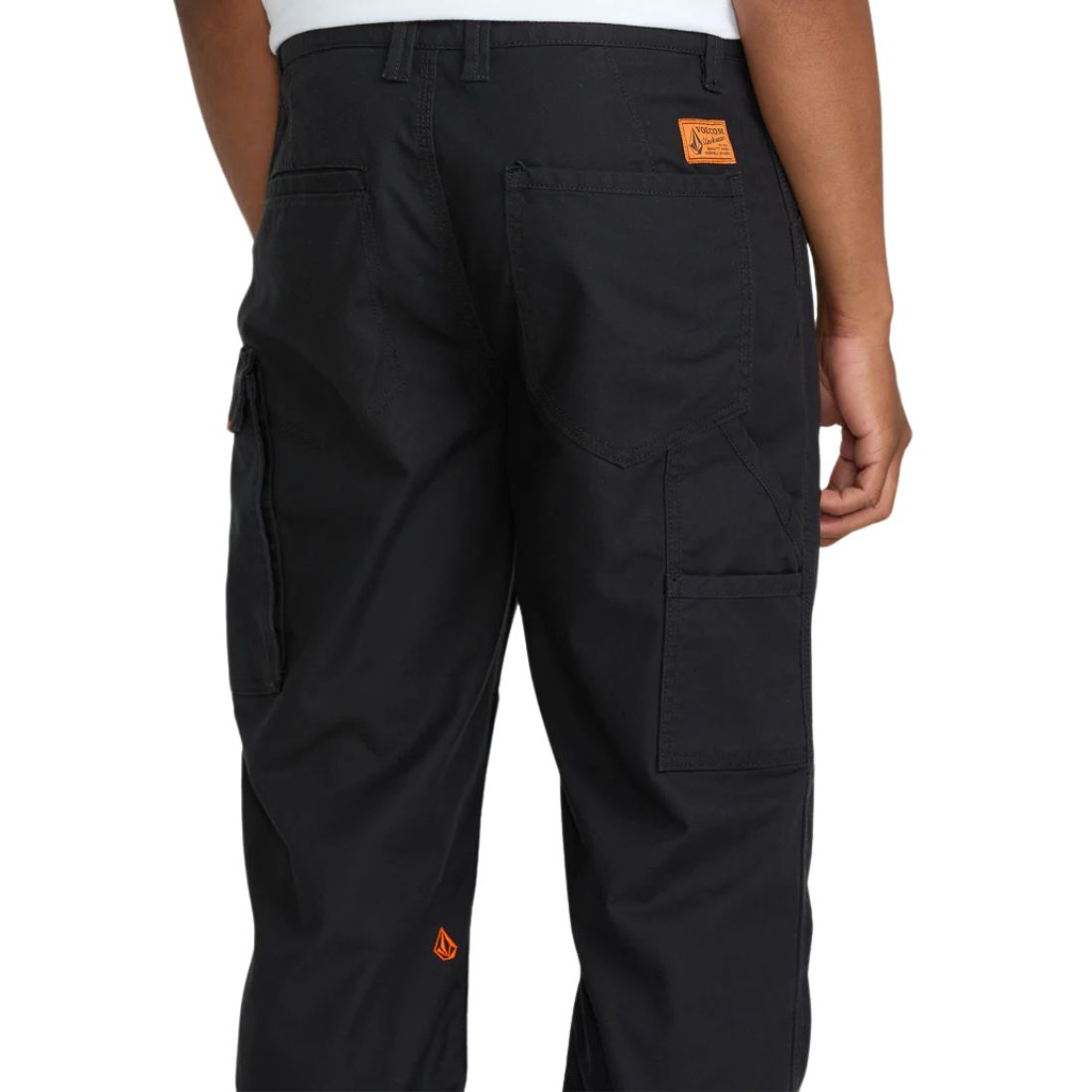 Volcom Men's Caliper II Relaxed Fit Work Pants - Durable Comfort for Construction & Outdoor Jobs - A1102502 Black - Perfect for Carpenters, Electricians & Landscapers