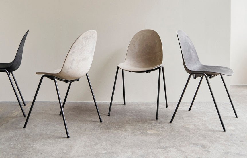 Eternity Side Chair by Mater - Modern Dining Chair for Kitchen, Living Room & Office - Sustainable Wooden Accent Chair with Ergonomic Design