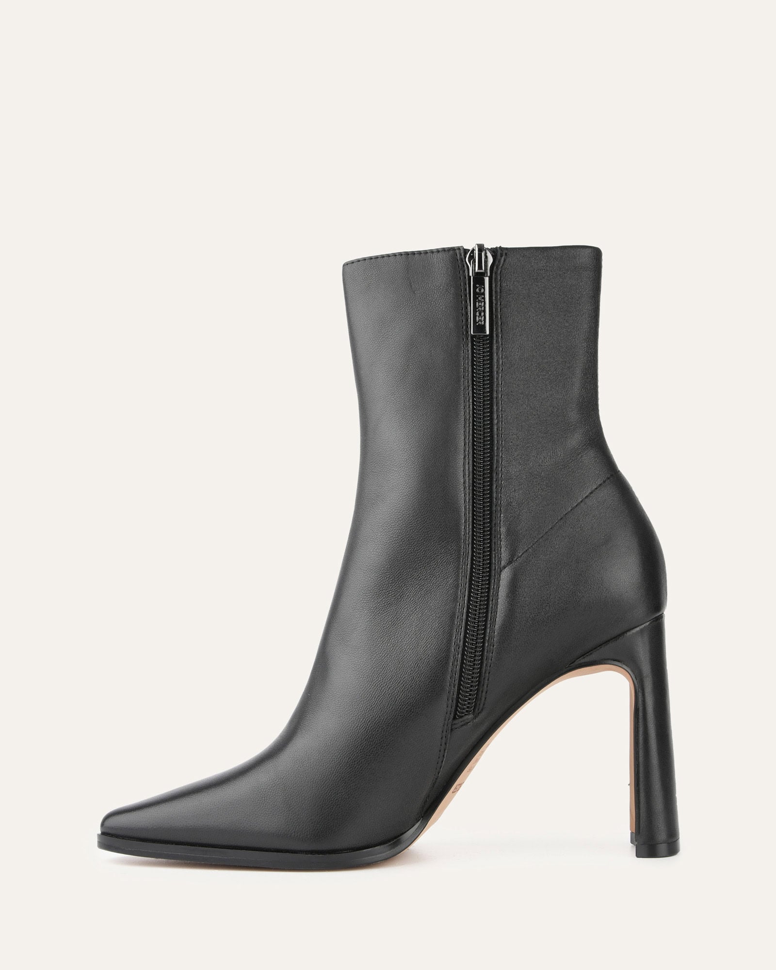 JEMIMA Women's High Ankle Boots - Genuine Black Leather Booties for Fall & Winter | Comfortable Fashion Boots for Casual Outfits, Office Wear & Night Out