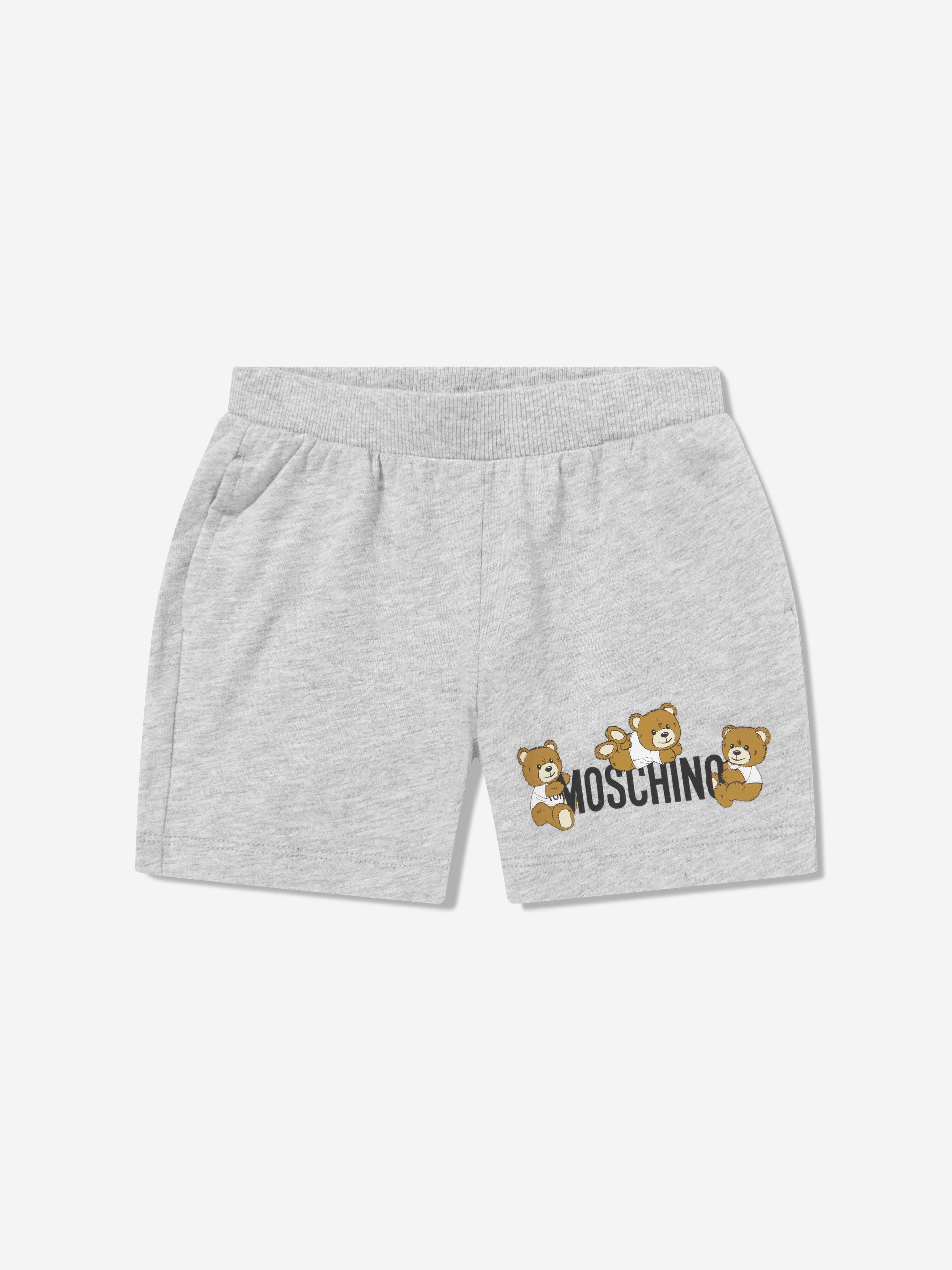 Adorable Baby Teddy Bear Logo Short Sleeve Set - Black Cotton Outfit for Newborns & Toddlers | Perfect for Playtime, Family Photos & Everyday Wear