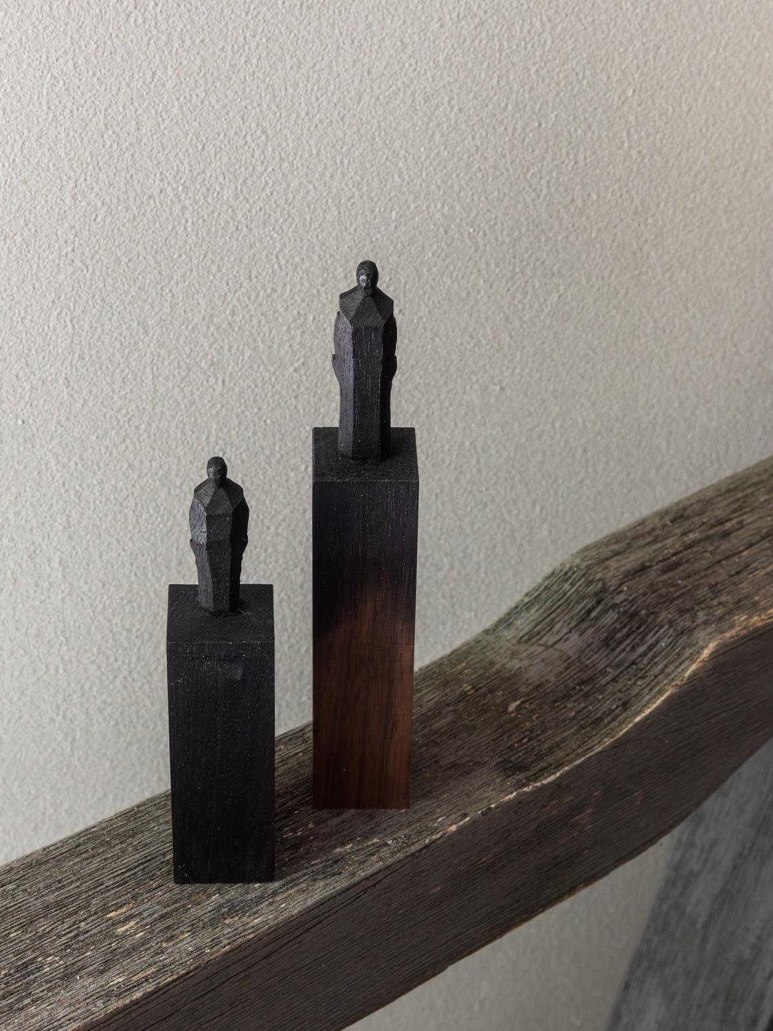 Handcrafted Wooden Statuette - Premium Stained Wood Art Decor for Home & Office | Unique Gift Idea for Holidays & Special Occasions