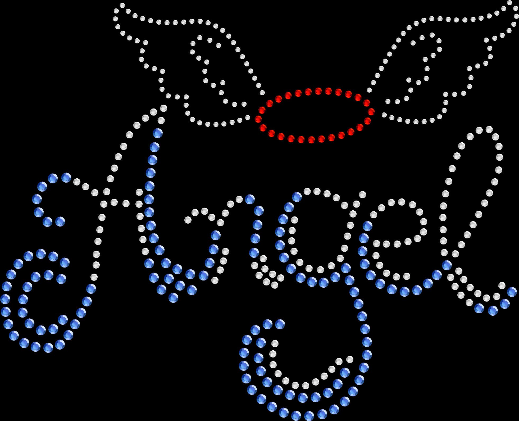 Sparkle Rhinestone Iron On Transfer - DIY Angel Wings Halo for T-Shirts, Jackets & Bags - Perfect for Costumes, Parties & Crafting Projects