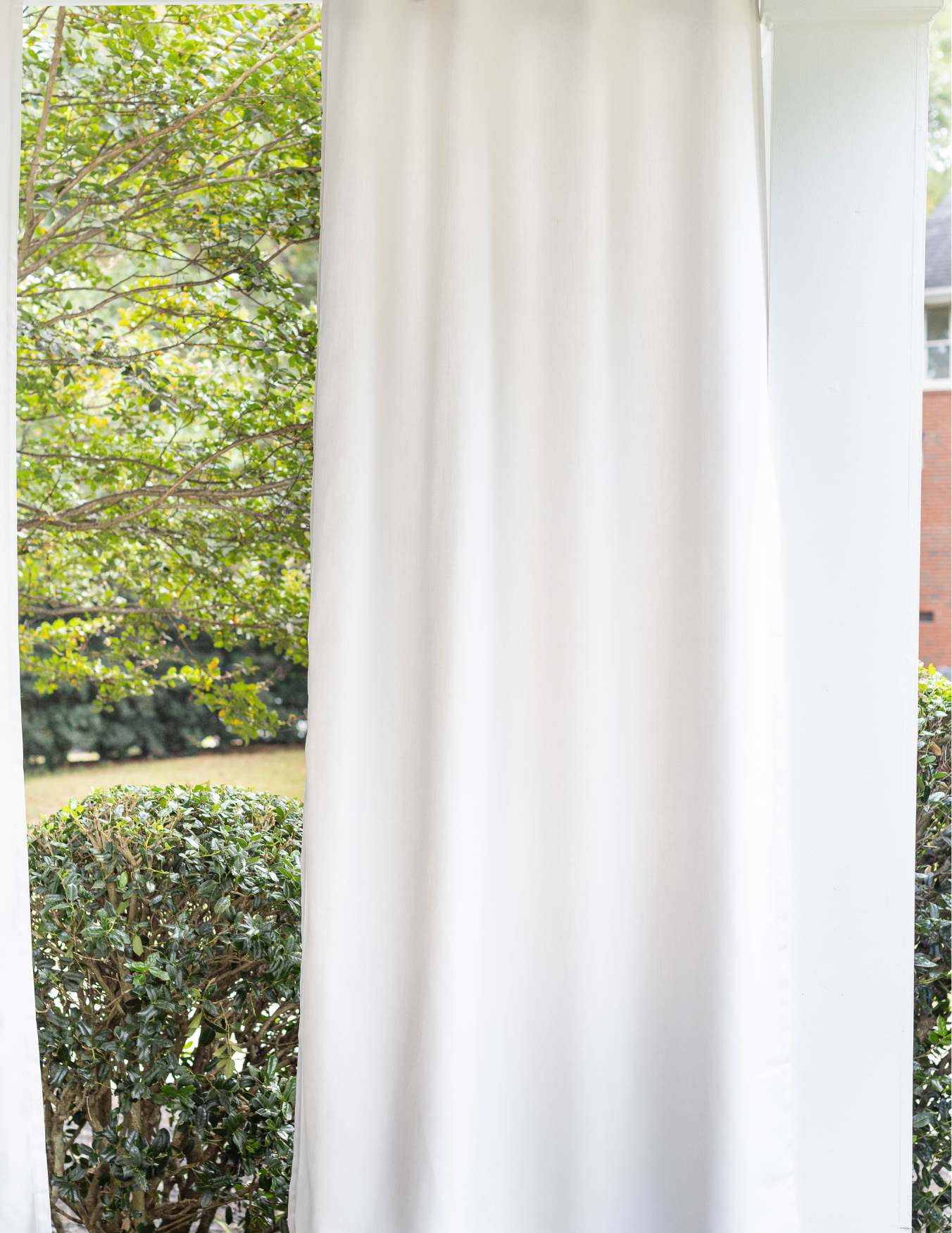 Sunbrella Canvas Yellow Nickel Grommet Top Indoor/Outdoor Curtain Panel - Waterproof & UV Resistant Window Drapes for Patio, Living Room, and Bedroom Decor