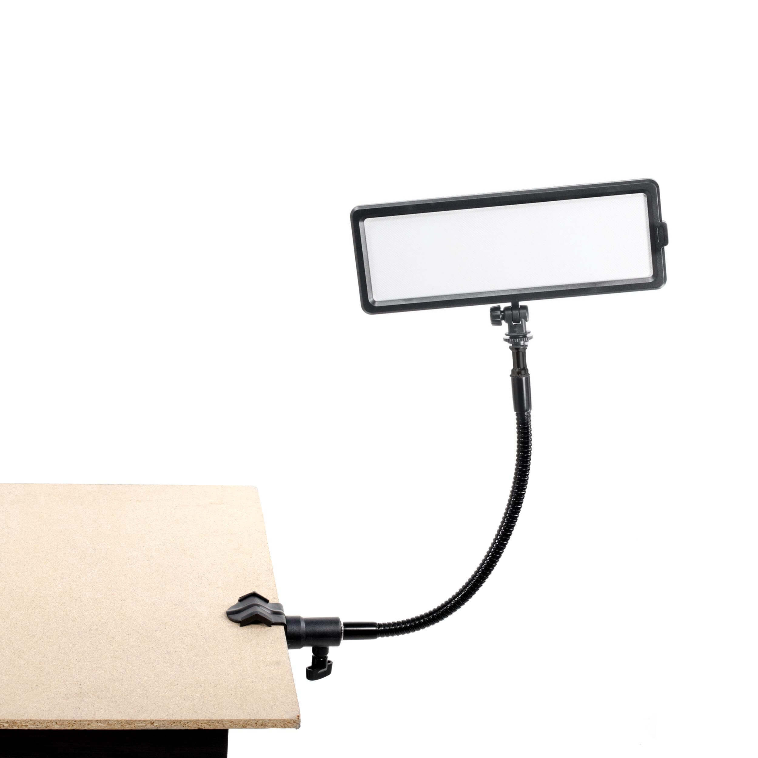 Glowpad 144SB Flexi Arm & C Clamp Complete Panel Kit - Clearance Sale | Adjustable LED Light Mounting System for Photography, Videography & Studio Lighting