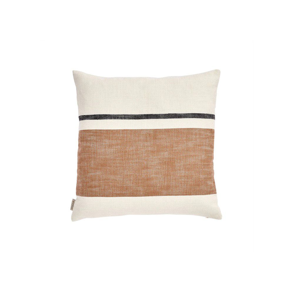 OYOY Sofuto Square Cushion Cover 50x50cm - Soft Linen Blend Pillow Case for Sofa, Bed, Chair - Neutral Off White Home Decor for Living Room, Bedroom, Nursery