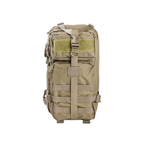 VISM CBST2949 Small Tactical Backpack - Tan | Compact Military Style Daypack for Hiking, Travel & Everyday Use