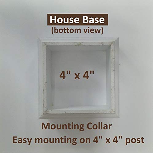 Extra Large 2-Story Bird House with 4 Entry Holes | Handmade in USA | Weather-Resistant PVC Material | Perfect for Outdoor Gardens, Backyards & Bird Watching