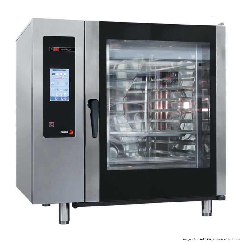 Fagor Advanced Plus Gas 10-Tray Touch Screen Control Combi Oven with Cleaning System - APG 101 NSW1962 | Commercial Kitchen Equipment for Restaurants & Bakeries