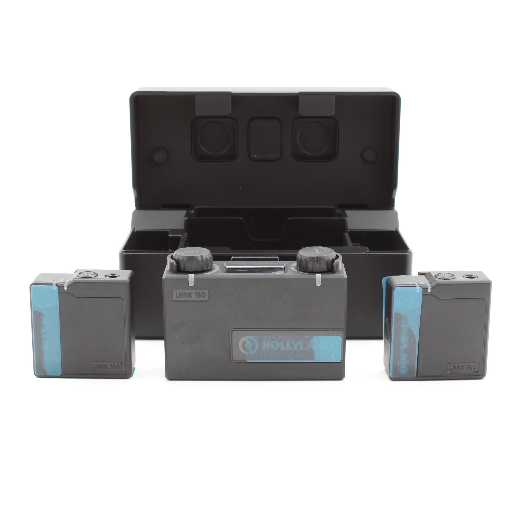 Open Box Excellent Condition Hollyland LARK 150 2-Person Wireless Lavalier Microphone System - 2.4GHz Digital Wireless Mic for YouTube, Vlogging, Interviews & Live Streaming (Black)