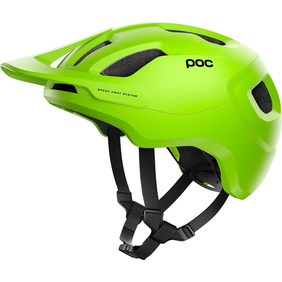 POC Axion Spin Mountain Bike Helmet - Trail & Enduro Cycling Safety Gear - Fluorescent Yellow/Green Matte Finish - Medium/Large Size - Perfect for Mountain Biking, Trail Riding & Enduro Racing Adventures