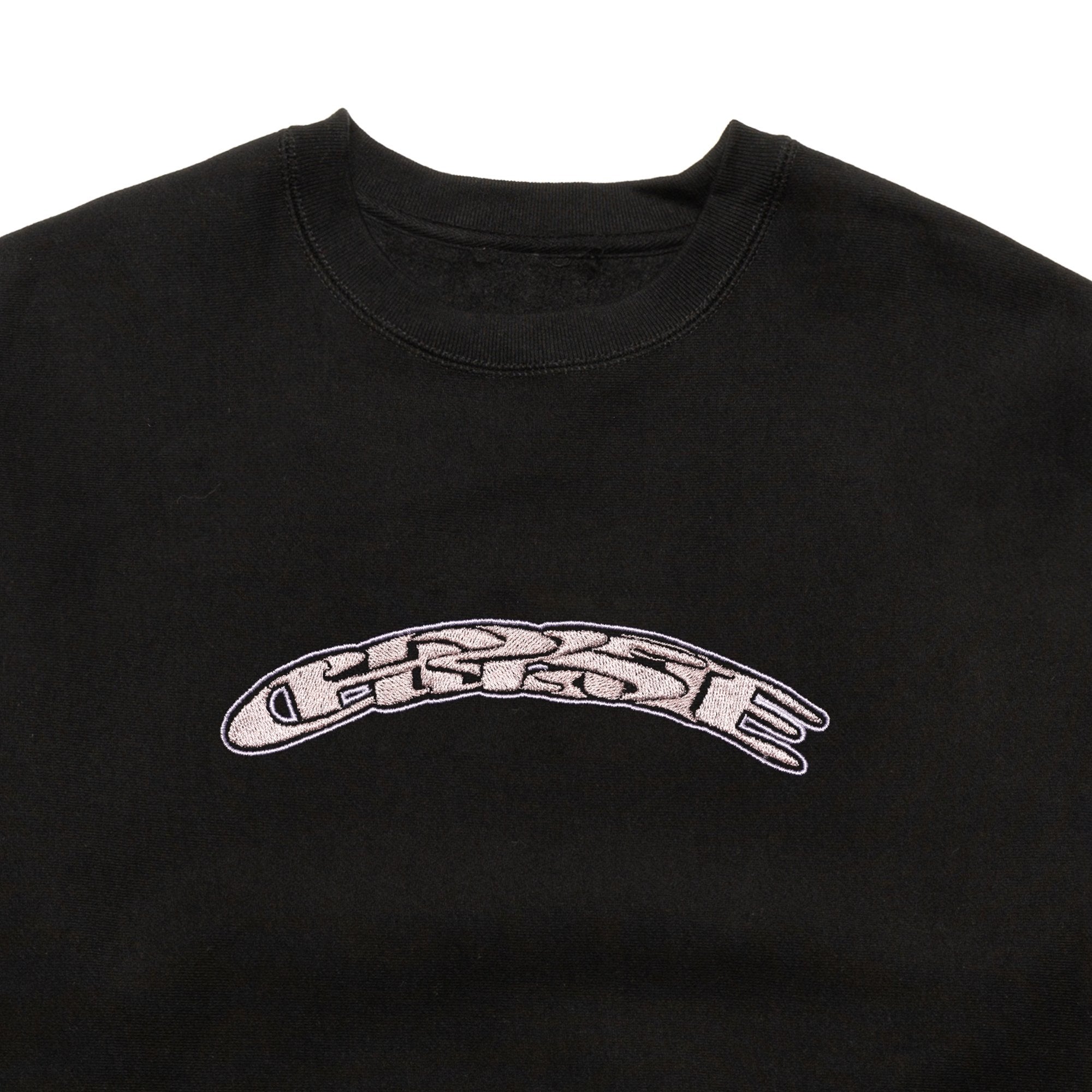 Chrystie NYC x Soho Warriors SWFC Twisted Logo Crewneck Sweatshirt - Black | Streetwear Fashion for Urban Style & Casual Wear