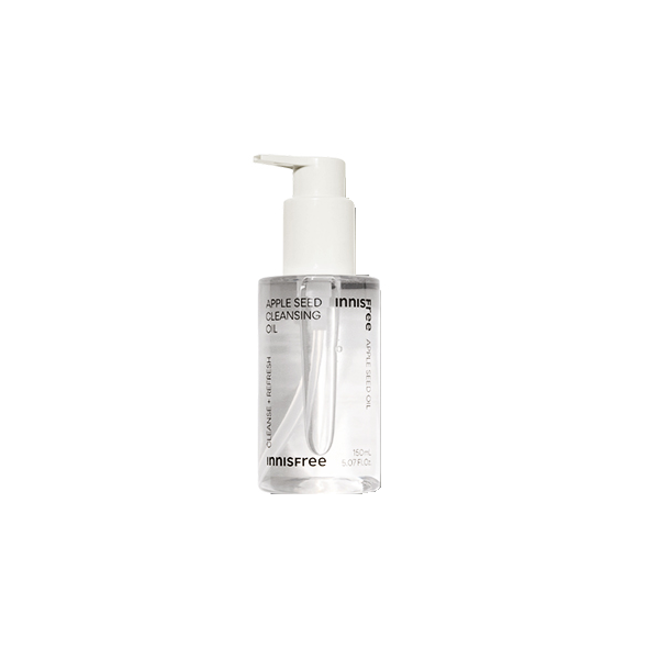 Innisfree Apple Seed Cleansing Oil - Deep Pore Cleanser for Acne Prone Skin | Gentle Makeup Remover & Daily Facial Cleanser for All Skin Types | Perfect for Travel & Nighttime Skincare Routine