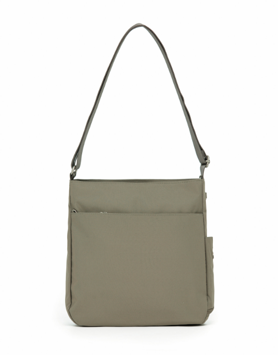 TOSCA TCA983 Anti-Theft Crossbody Bag for Women - Stylish & Secure Taupe Side Bag for Travel, Commuting & Daily Use