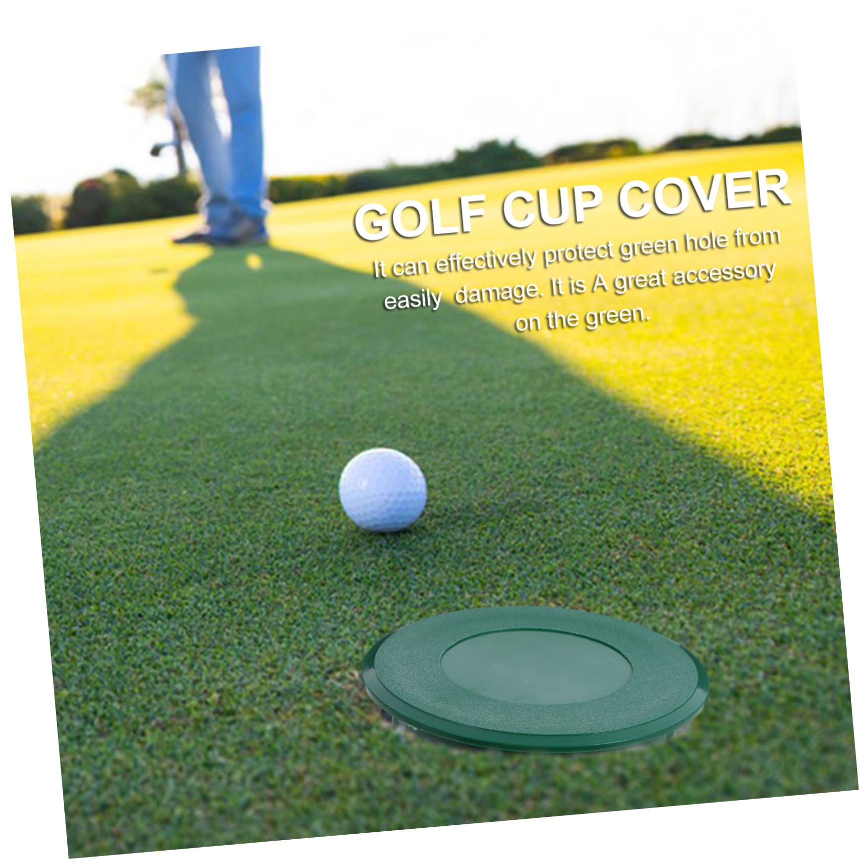 Golf Practice Training Cup Cover - Durable Golf Hole Putting Cup for Indoor & Outdoor Greens - Perfect for Backyard, Driving Range & Home Putting Practice