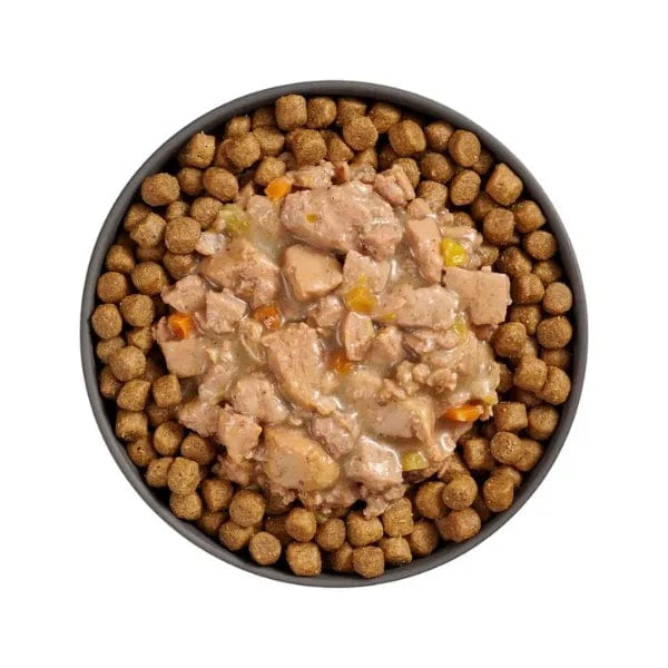 Go! Solutions Booster Digestive Health Wet Cat Food - Minced Chicken & Duck with Gravy | Supports Sensitive Stomach & Healthy Digestion | Perfect for Adult Cats with Food Sensitivities