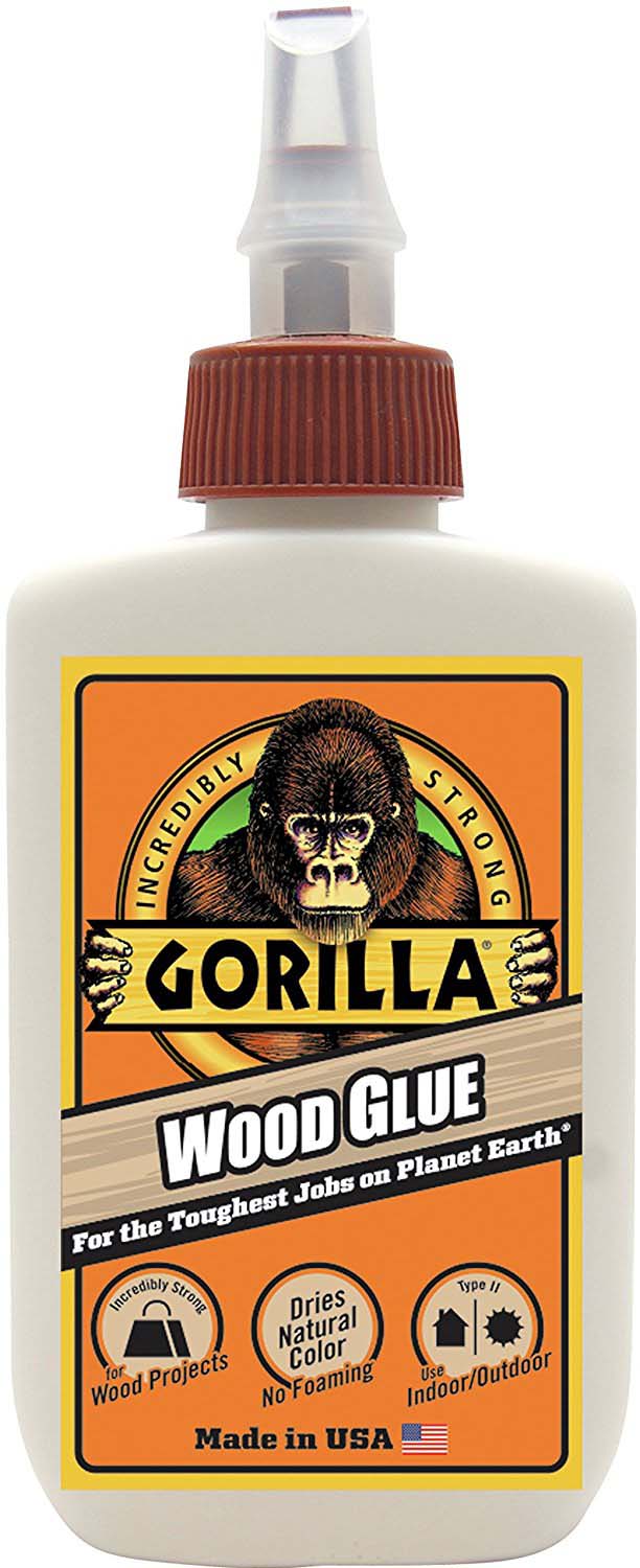 Gorilla Wood Glue 4 oz - Strong Waterproof Wood Adhesive for Carpentry, DIY Projects & Furniture Repair