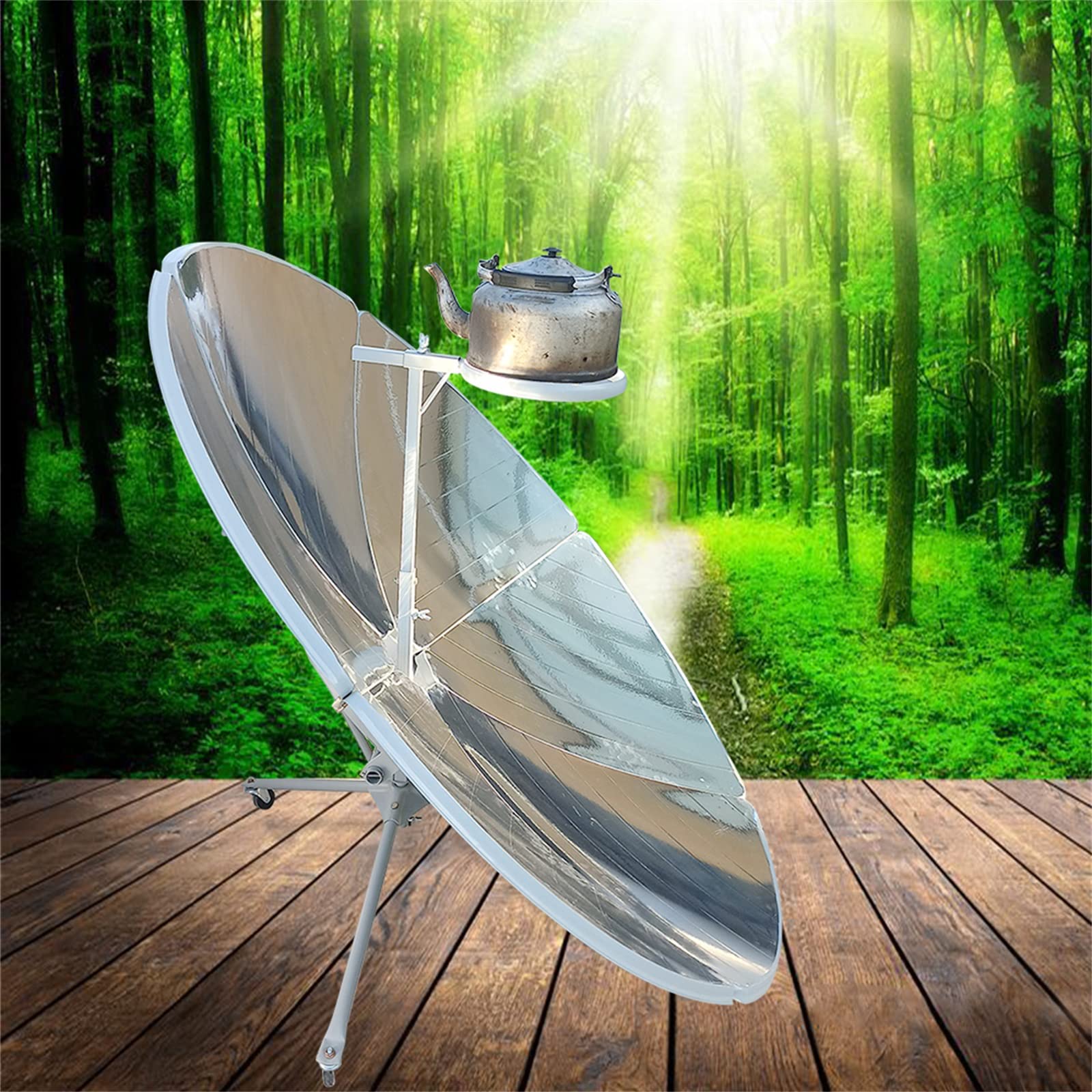 1500W Portable Solar Cooker Stove - Lightweight Outdoor Camping & Travel Oven with Magnesia Concentrating Technology - Perfect for Backpacking, Picnics, Emergency Cooking & Off-Grid Living