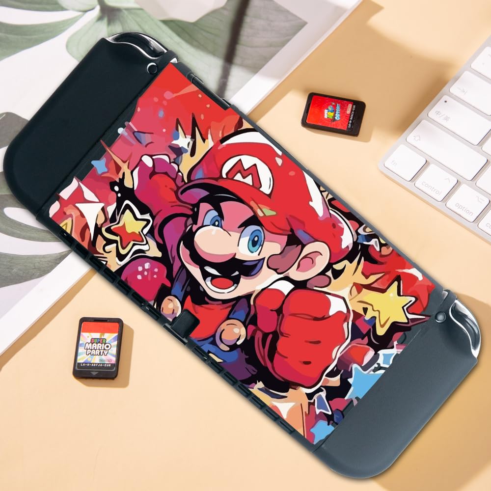 PERFECTSIGHT Protective Case for Nintendo Switch OLED - Durable TPU Cover for Girls, Boys & Kids - Dockable Kawaii Cute Design - Compatible with Nintendo Switch OLED - Perfect for Gaming, Travel & Home Entertainment