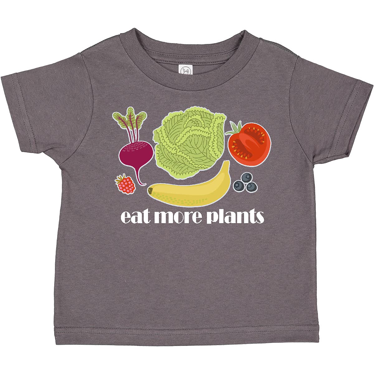 Vegan Eat More Plants Toddler T-Shirt | Organic Cotton Kids Vegetarian Shirt | Perfect for Earth Day & Plant-Based Lifestyle