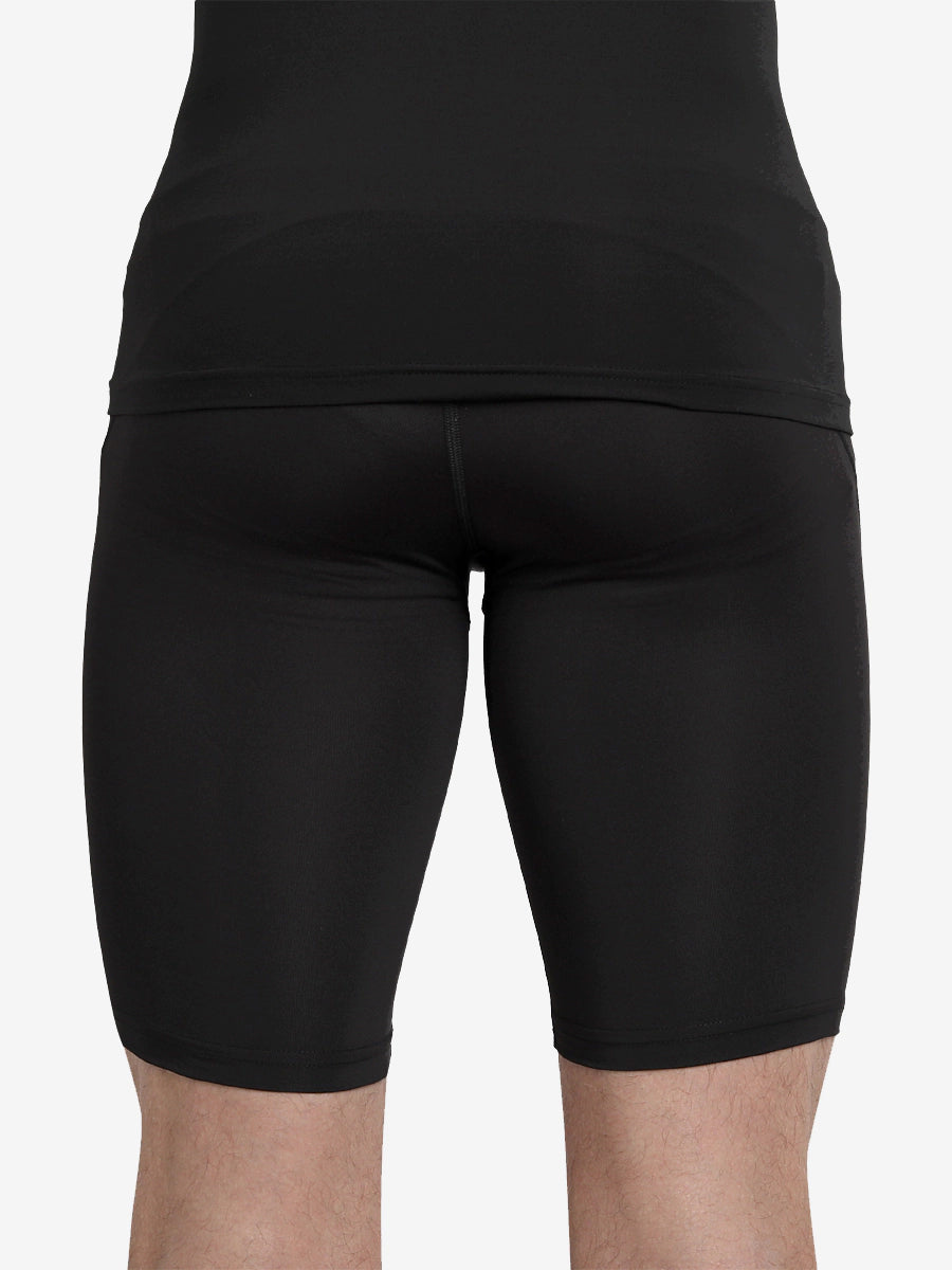 Shrey Intense Compression Shorts for Men & Women - High Performance Workout Shorts, Moisture Wicking & Breathable - Black - Ideal for Running, Gym Training & Sports Activities