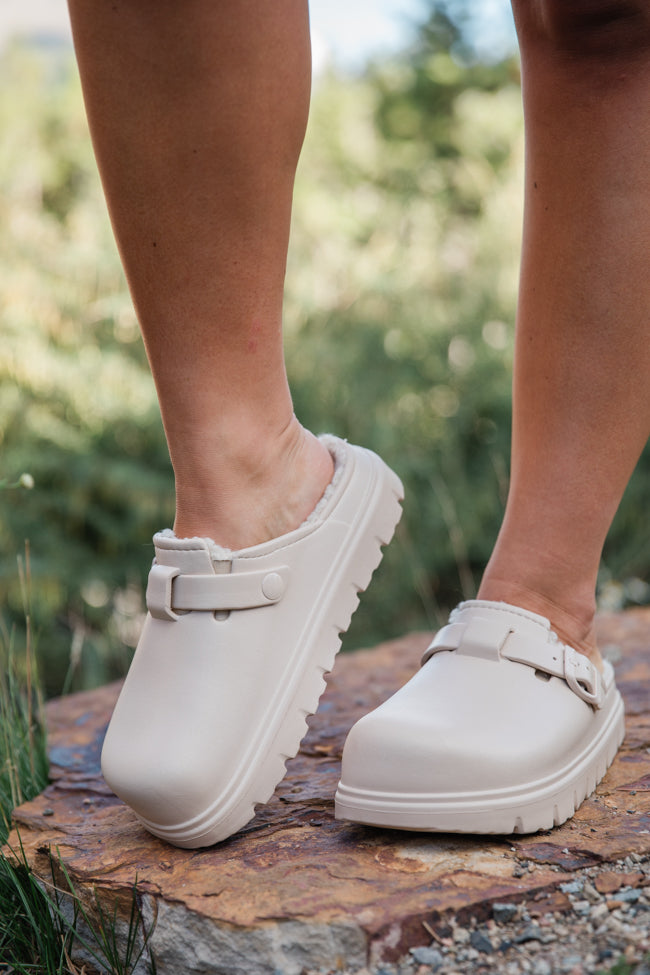 Palmer Rubber Sherpa Lined Slip-On Clogs for Women & Men - Cozy Indoor/Outdoor House Shoes - Final Sale
