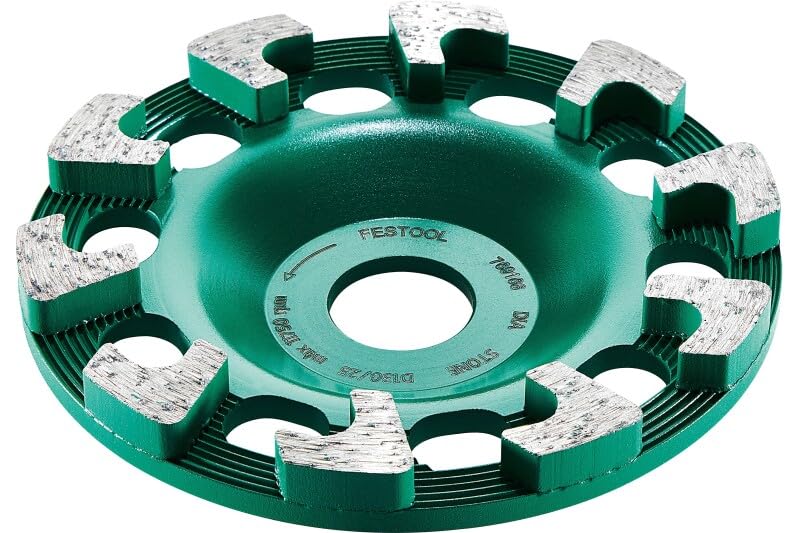 Festool 769166 Premium Diamond Disc Stone D130 for RG 130 Renovation Grinder - High-Performance Cutting Wheel for Concrete, Tile & Masonry - Perfect for Home Renovation & Professional Construction Projects