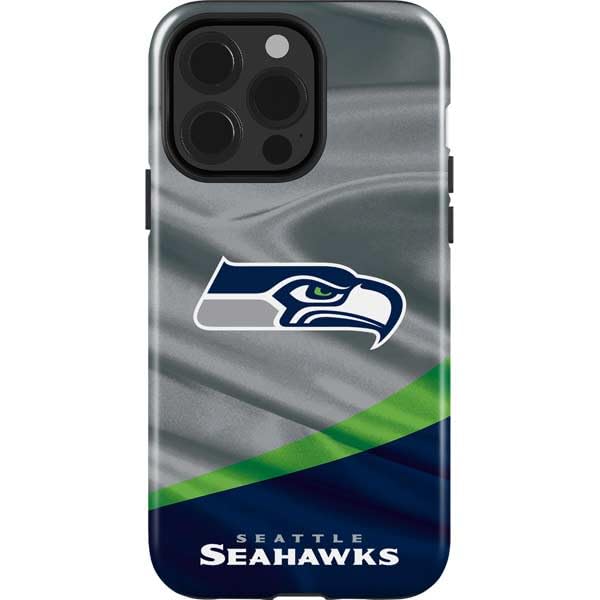 Skinit Impact-Resistant Phone Case for iPhone 13 Pro - Officially Licensed NFL Seattle Seahawks Design | Durable Protection for Football Fans & Game Days