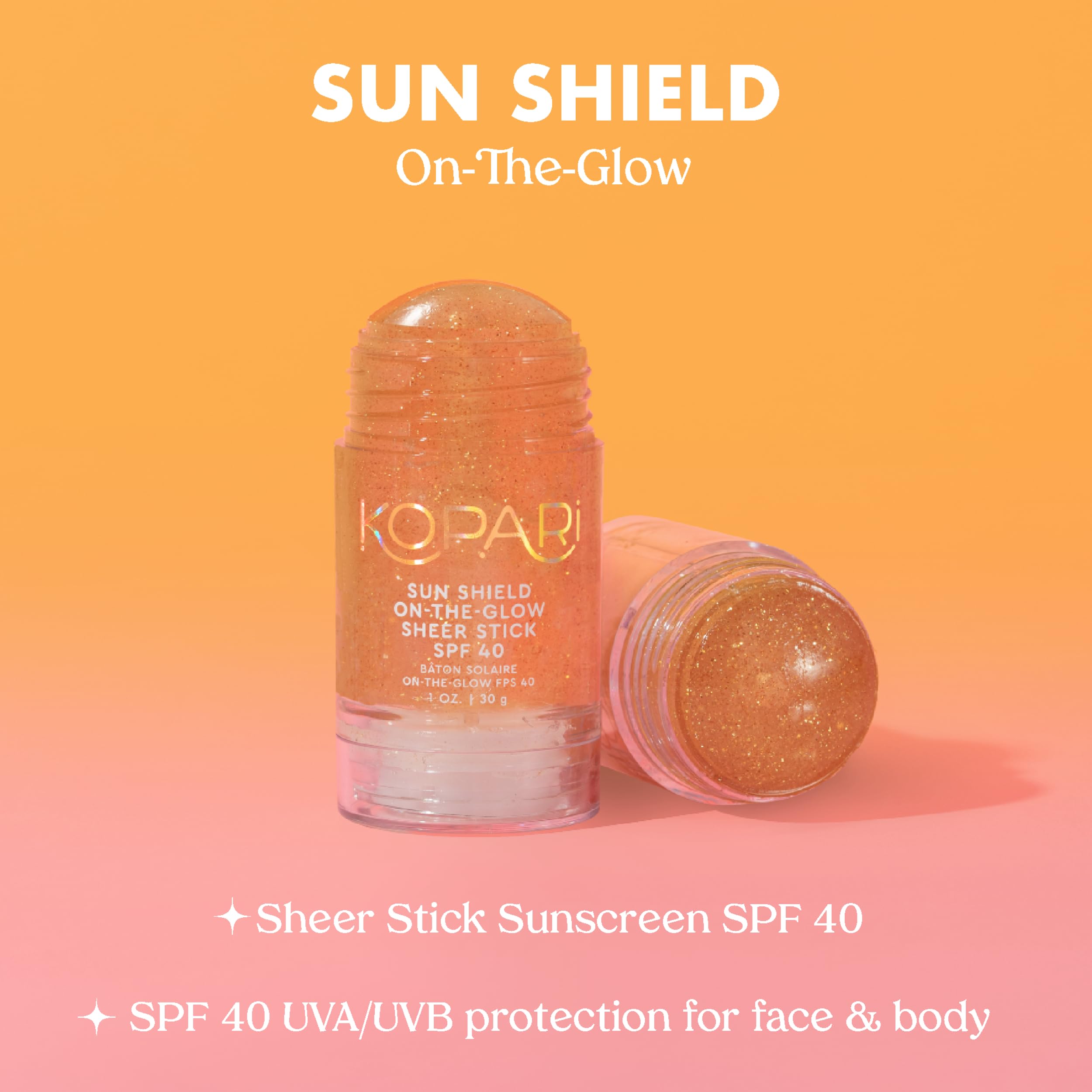Sun Shield SPF 50 Sunscreen Bundle with On-the-Glow Gold & Rose Gold Shimmer - Perfect for Beach Days, Pool Parties & Summer Glow Makeup