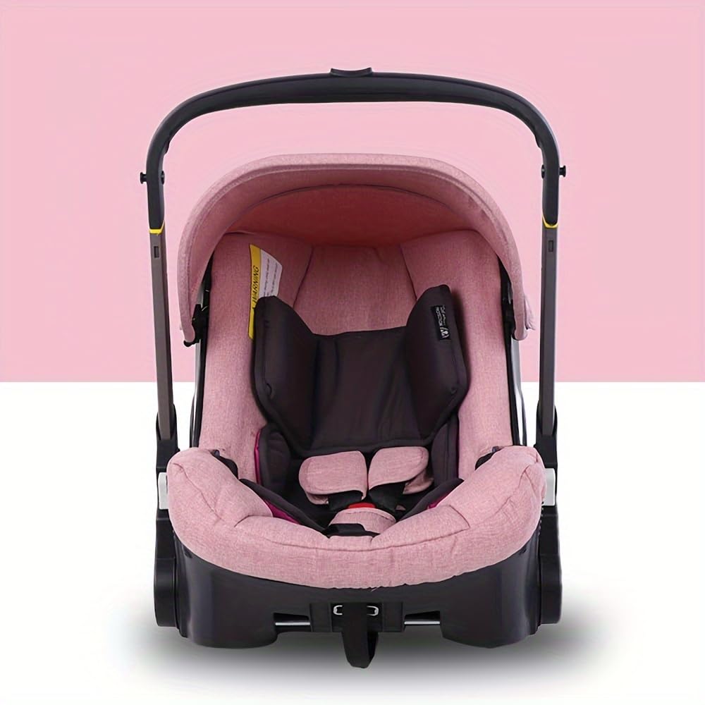 Premium Lightweight Folding Baby Stroller - Compact Travel Stroller for Newborns & Toddlers - Easy One-Hand Fold, Smooth Maneuverability - Ideal for Shopping Malls, Airports, Parks & Daily Walks (Pink) - Perfect Gift for New Parents & Caregivers