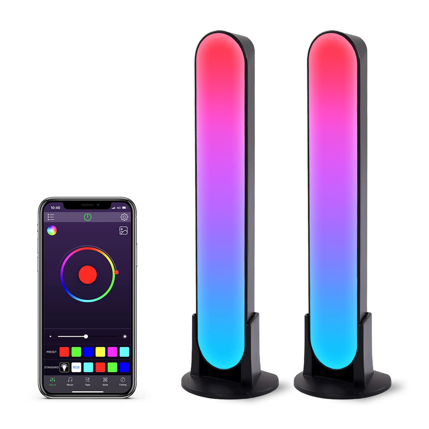 ZUUKOO LIGHT Smart LED Light Bar - 19 RGB Dynamic Modes & Music Sync, TV Backlight, Mood & Ambient Lighting for Gaming PC, Movie Nights, Room Decor | Perfect for Bedroom, Home Theater & Gaming Setup
