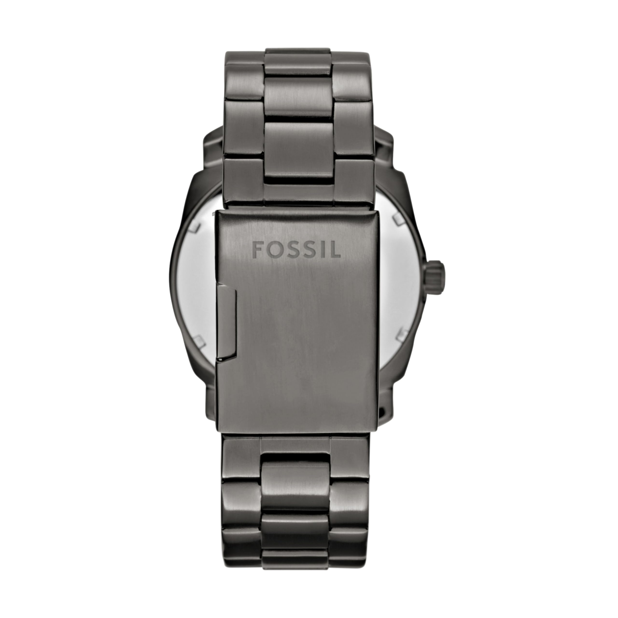 Fossil Machine Men's Stainless Steel Quartz Watch with Three-Hand Movement - Perfect for Business, Casual Wear & Everyday Use