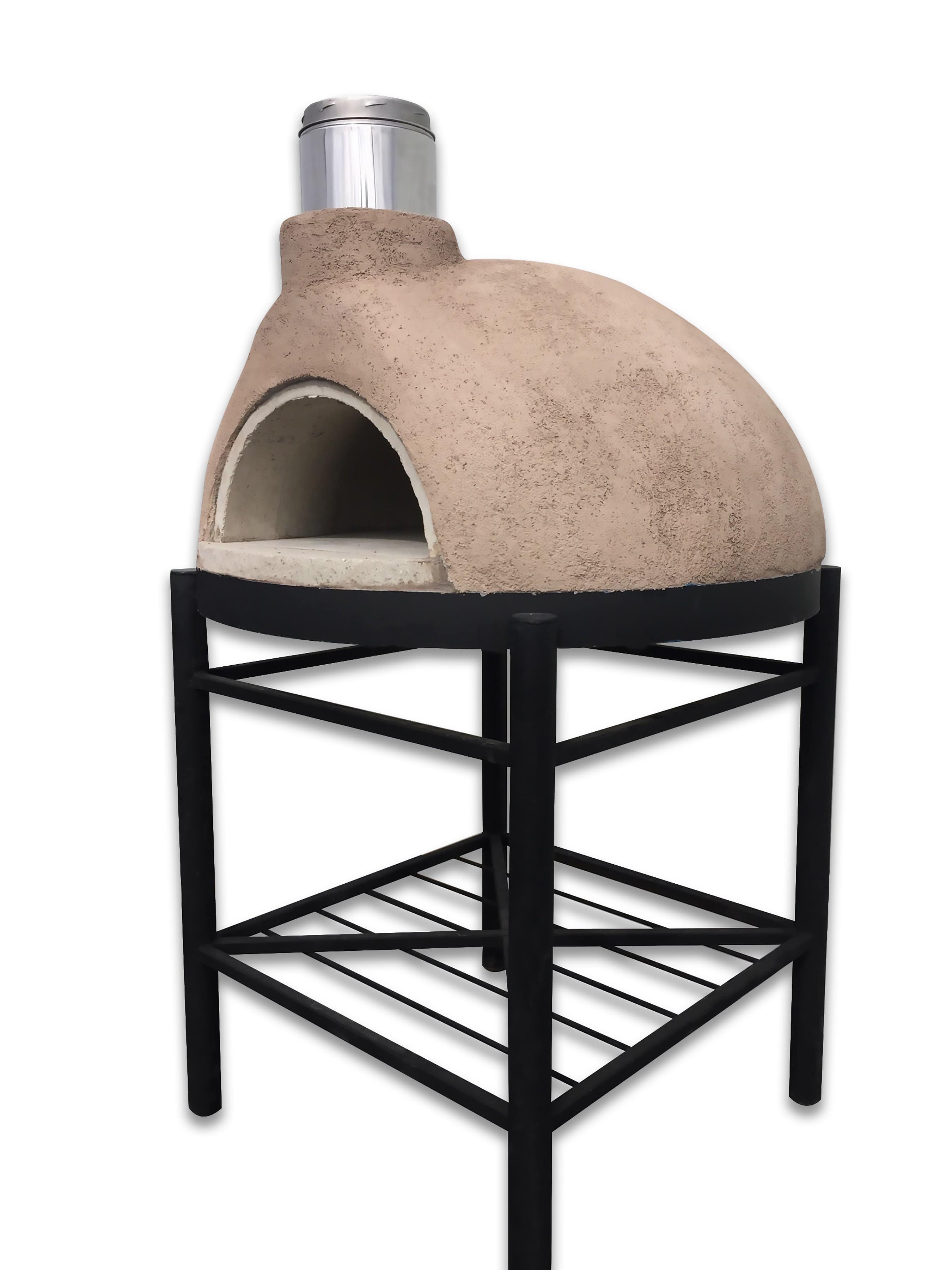 Garzoni Stucco Outdoor Pizza Oven - Fully Assembled Wood Fired Oven for Backyard, Patio & Garden Cooking | Perfect for Italian Pizza, Bread & Roasting