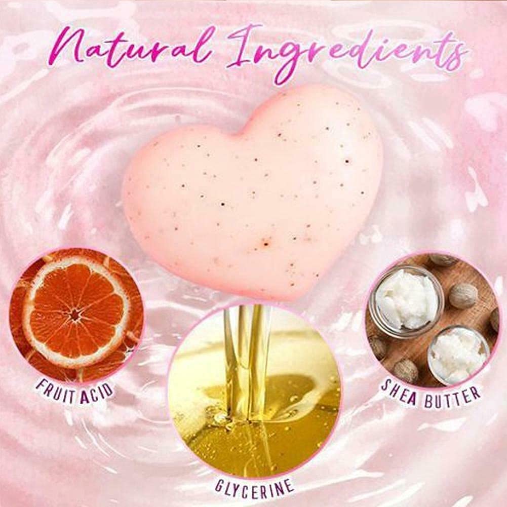 Goat Milk Whitening Soap with Peach Extract - Natural Skin Brightening Soap for Dark Spots & Armpit Lightening - Exfoliating Melanin-Reducing Soap for Even Skin Tone (1pc) - Perfect for Daily Skincare & Body Brightening Routine