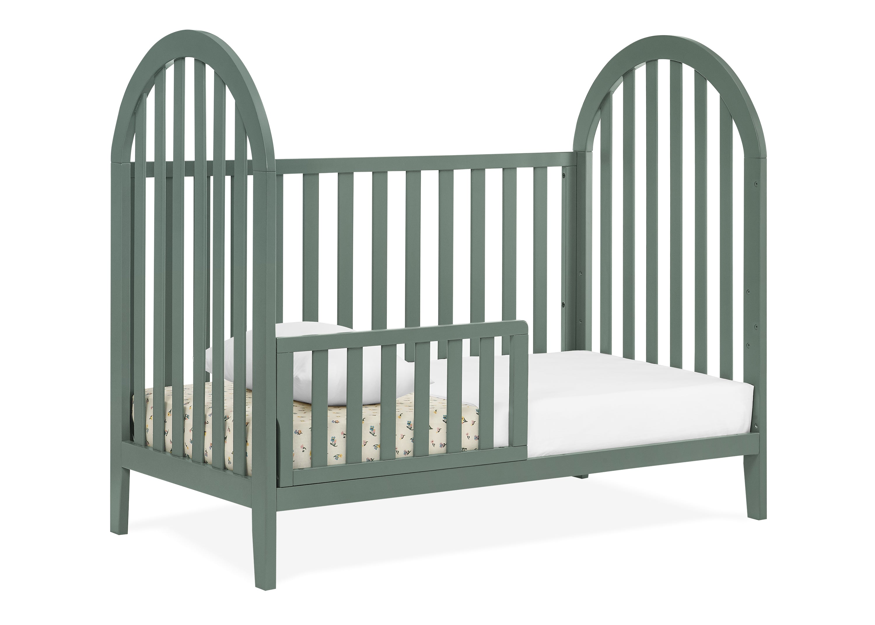 Milano 4-in-1 Convertible Baby Crib - Toddler Bed, Daybed & Full-Size Bed - Nursery Furniture for Boys & Girls - Perfect for Newborn to Teen Years