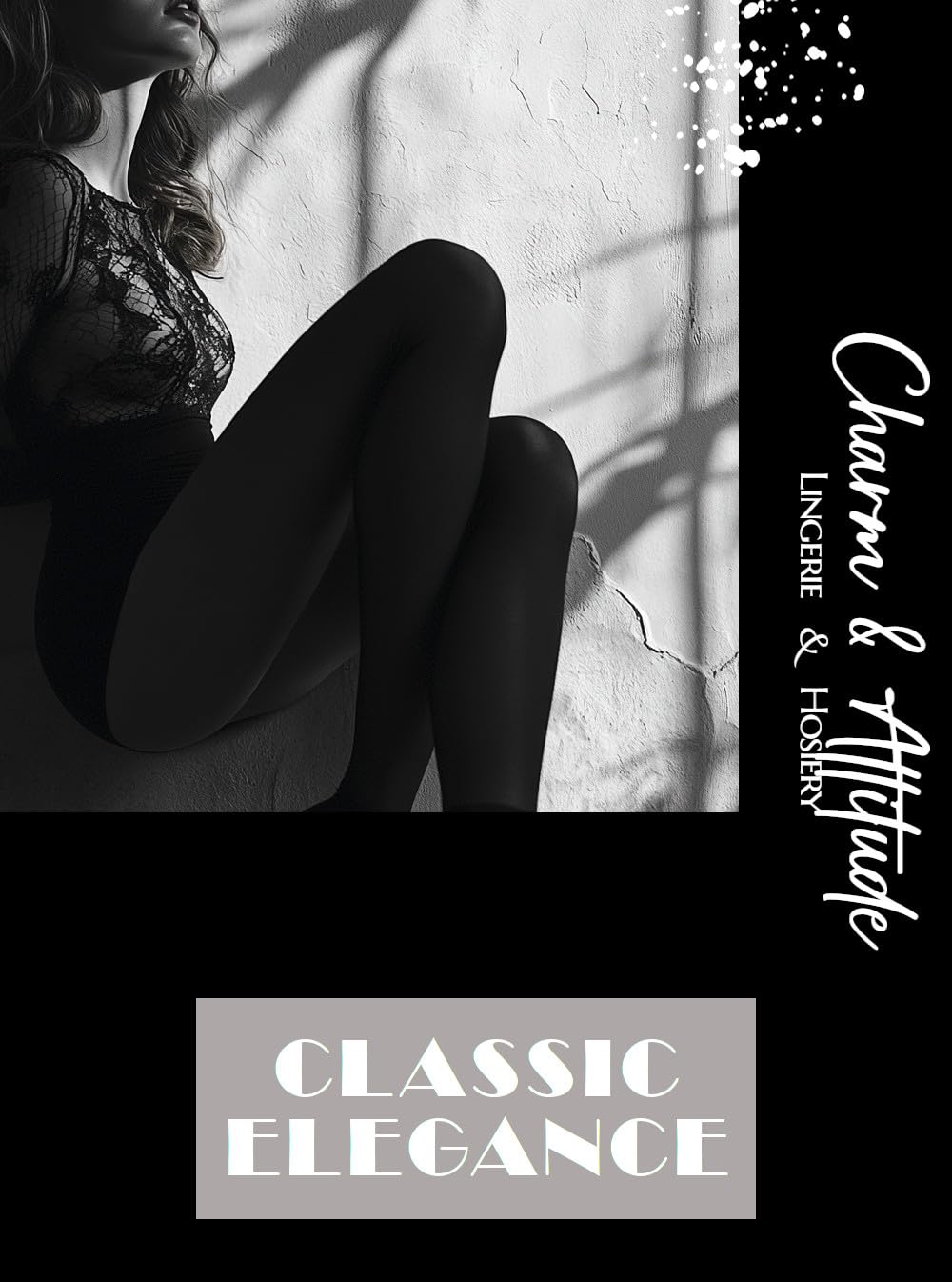 Sexy Low Waist Black Tights for Women - Sheer Lace Top Pantyhose & Stockings | Perfect for Date Night, Office Wear & Evening Outfits