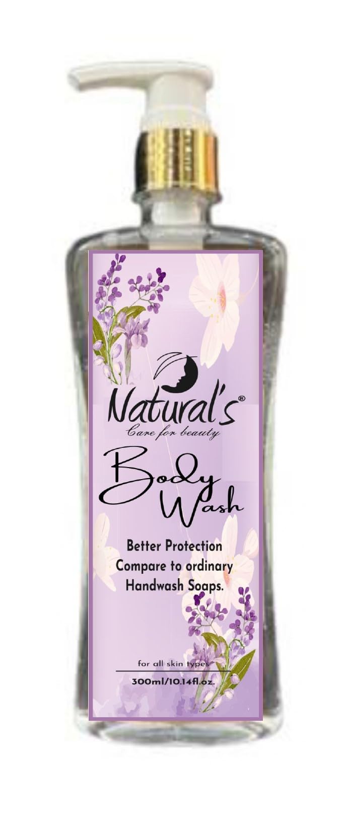 Natural Care for Beauty Hydrating Body Wash - 300ml | Gentle Cleansing & Moisturizing for Soft, Smooth Skin | Perfect for Daily Shower & Spa Relaxation