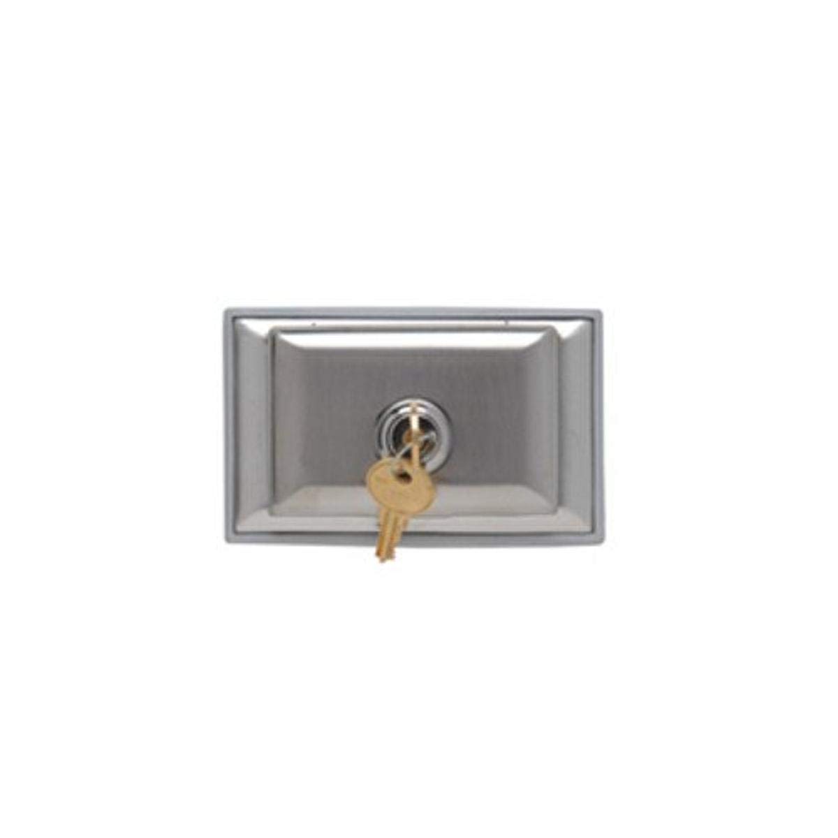 Legrand Pass & Seymour WPH8L 1-Gang Stainless Steel Locking Wall Plate Cover - Dustproof, Horizontal Duplex Receptacle Outlet Cover (1 Count) - Ideal for Commercial Kitchens, Garages & Outdoor Electrical Installations