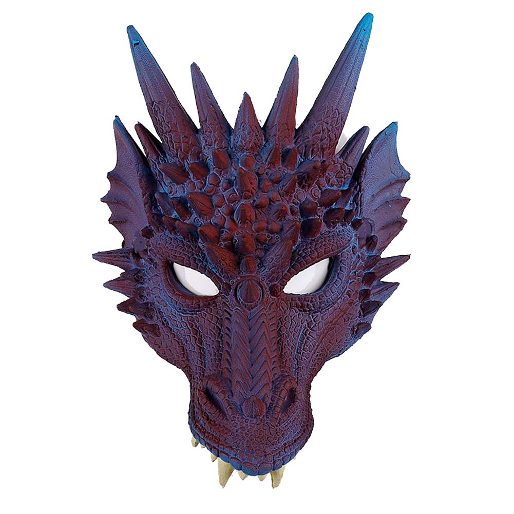 Alodidae 3D Dragon Mask - Scary Halloween Costume for Adults Men, Cosplay Animal Half Face Mask - Perfect for Halloween Parties, Cosplay Events & Costume Contests