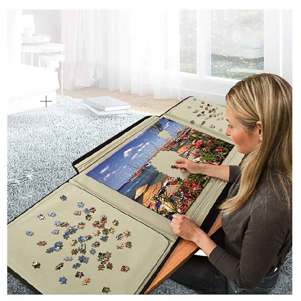 Premium 1000/1500 Piece Jigsaw Puzzle Board - Portable Puzzle Storage Case & Organizer (31.8x21.7 inch) - Perfect Gift for Puzzle Lovers, Adults & Kids - Ideal for Travel, Home Decor & Family Game Nights