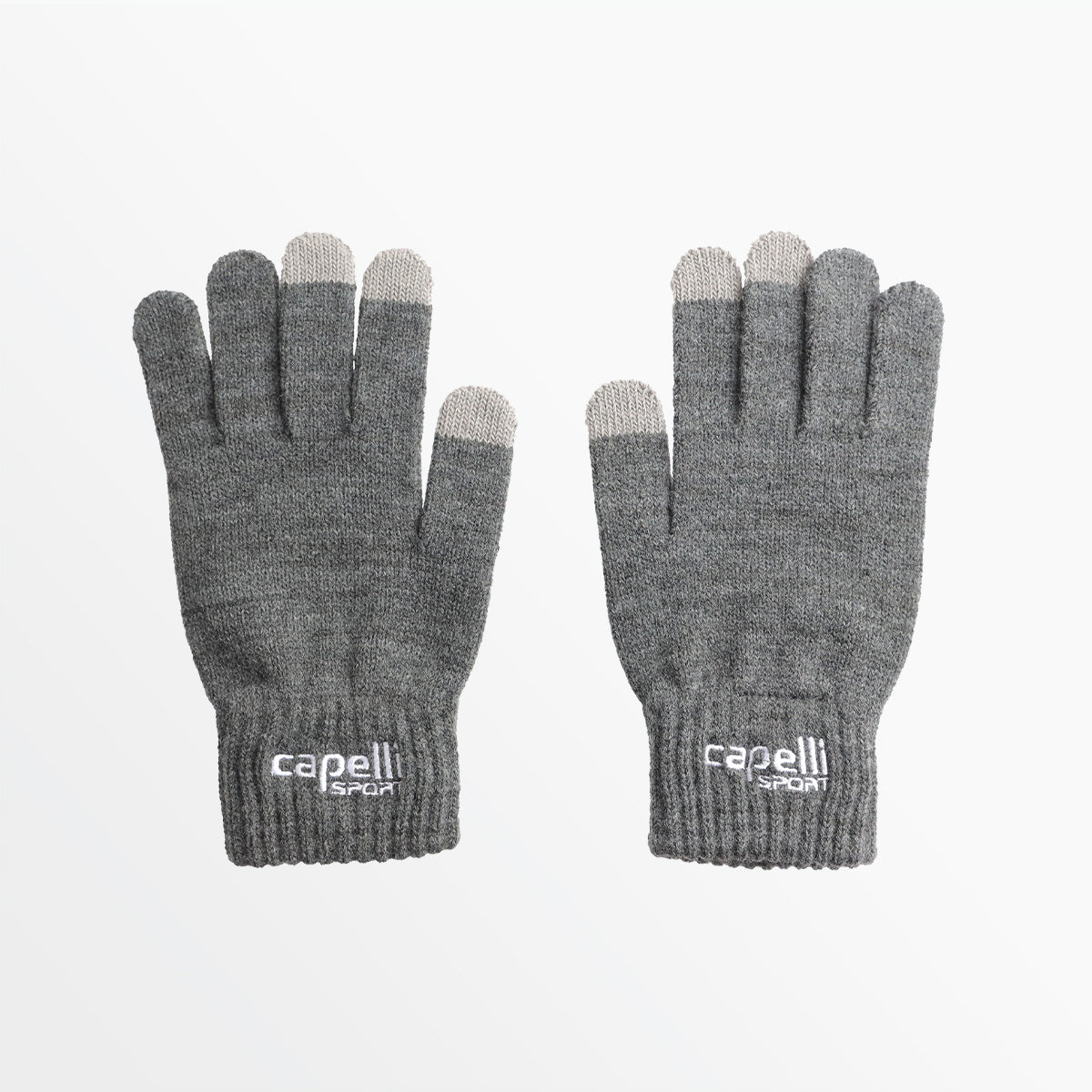 Adult Branded Knit Gloves with 3-Finger Touch Screen Compatibility - Perfect for Smartphone Use, Outdoor Activities & Winter Sports