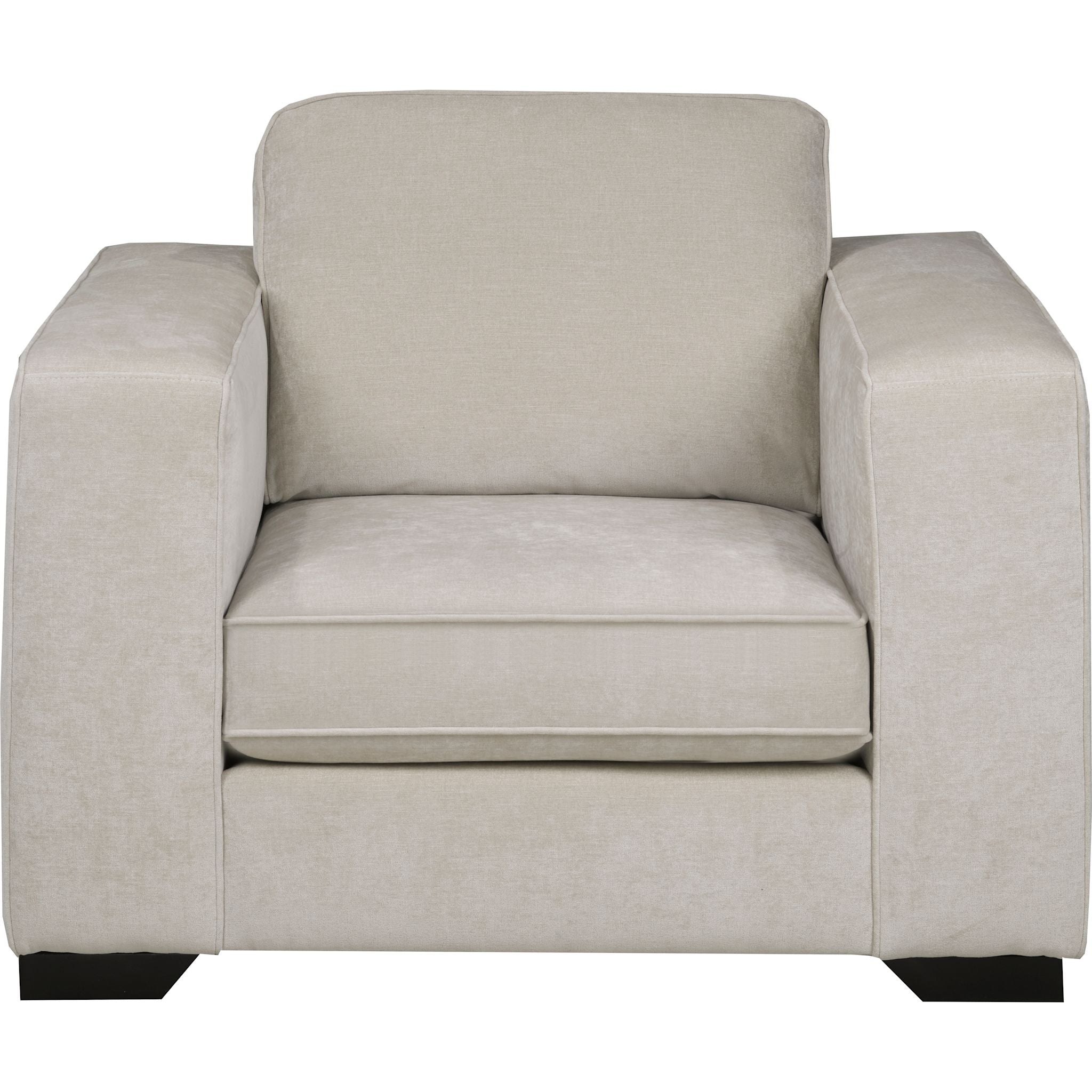 Luxury Amber Cream Accent Chair - Modern Upholstered Living Room Seating for Home & Office Decor