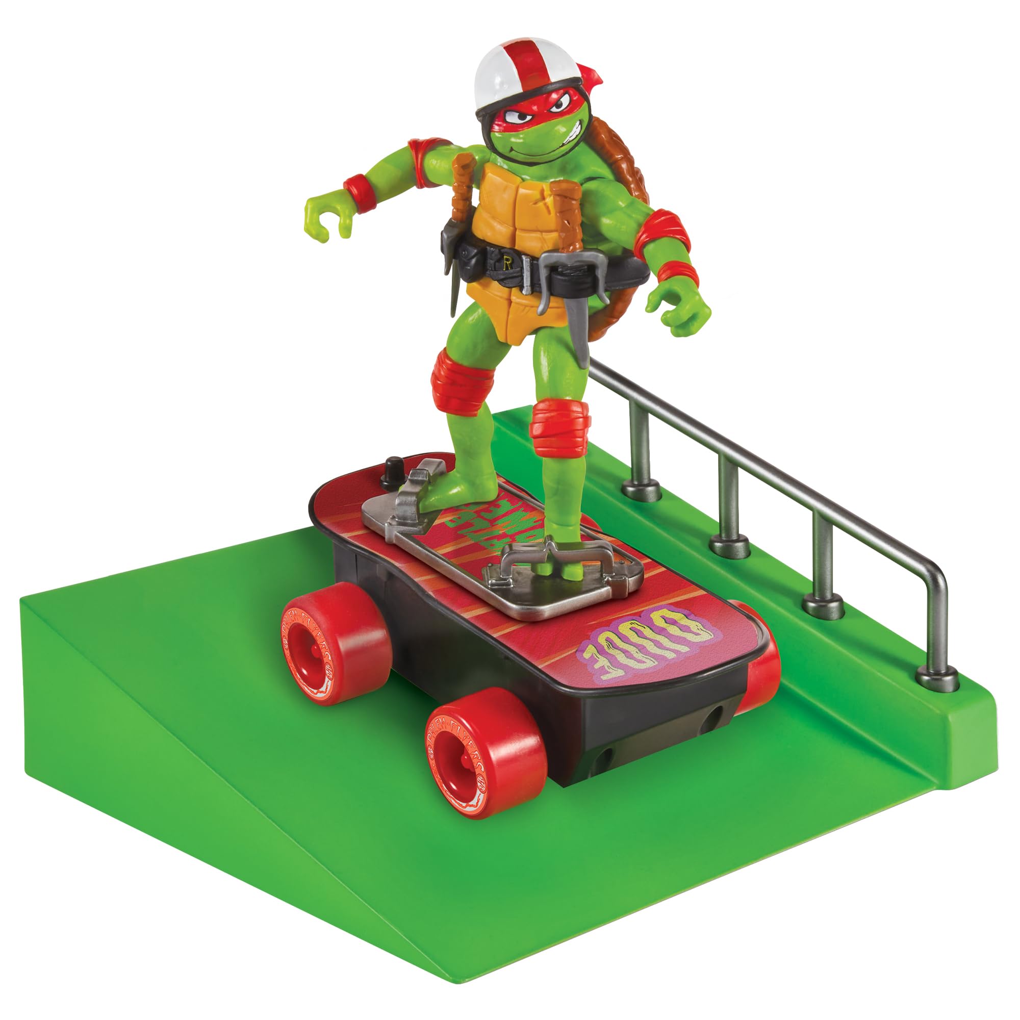 Playmates Toys Teenage Mutant Ninja Turtles: Mutant Mayhem Raphael Action Figure with Skateboard & Accessories - Amazon Exclusive Collectible Toy for Kids & TMNT Fans - Perfect for Playtime, Display & Gift Giving