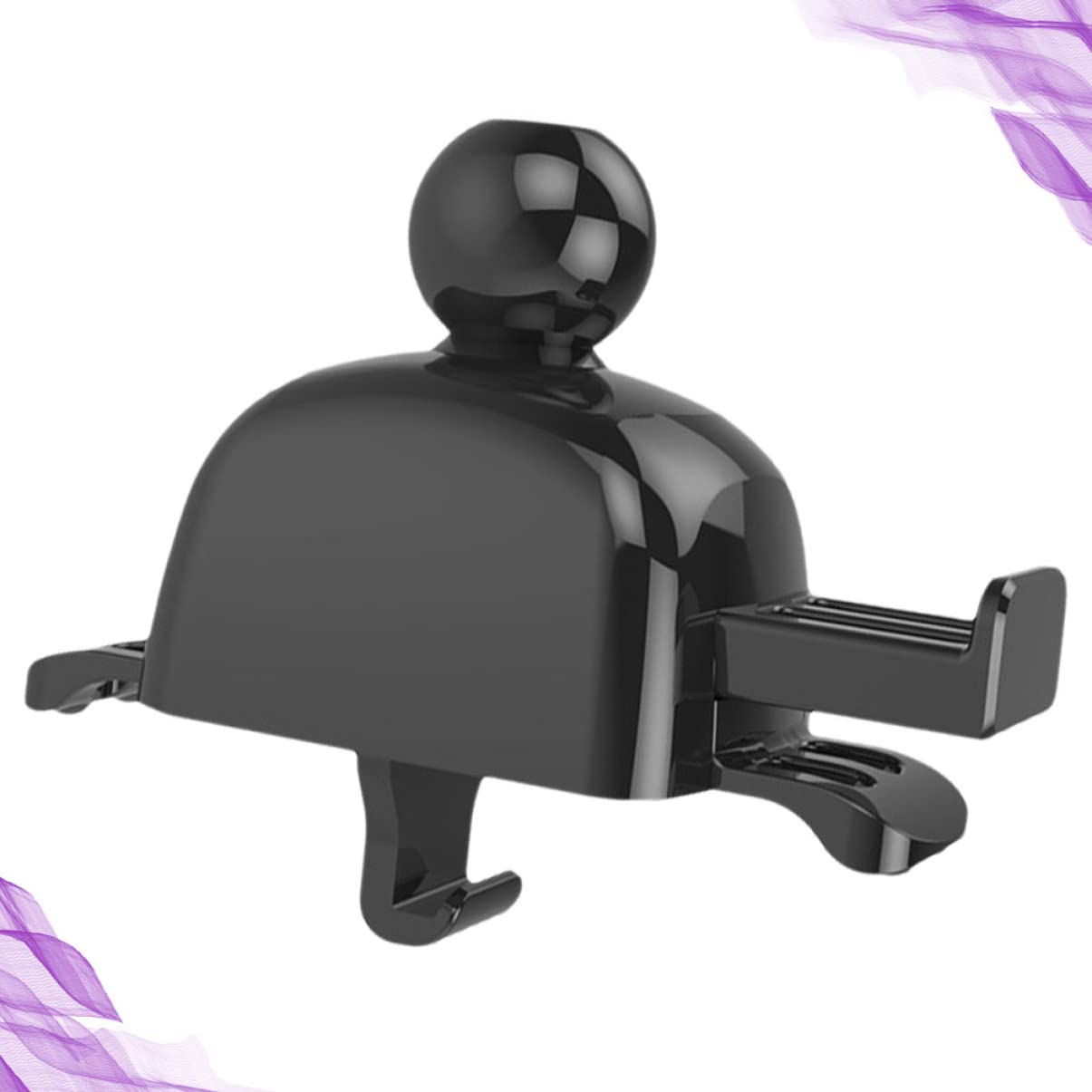 Mikikit 2-Pack Black Car Phone Holder - Secure Auto Phone Mount for Air Vent, Perfect for Driving, Navigation, and Hands-Free Calling